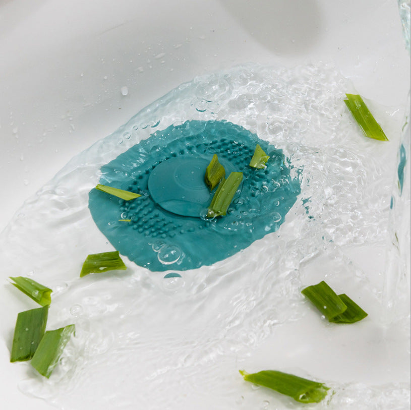 Push-Type Sink Drain Cover Hair Filter
