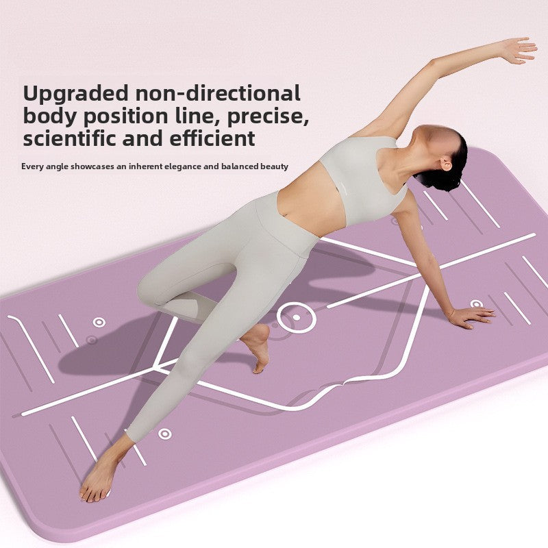 TPE Non-Slip Yoga Mat with Shock Absorption