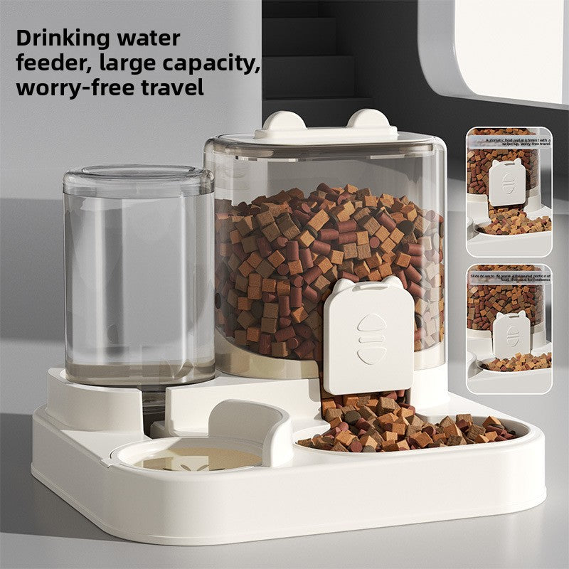 Automatic Pet Feeder Bowl with Water Dispenser