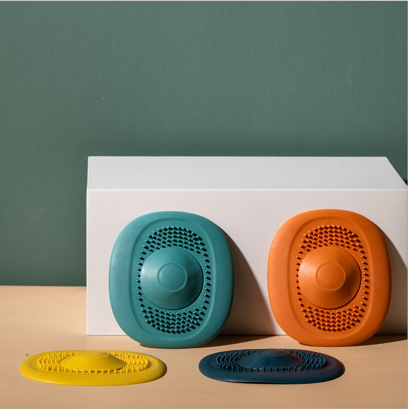 Push-Type Sink Drain Cover Hair Filter