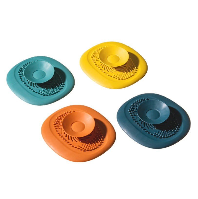 Push-Type Sink Drain Cover Hair Filter