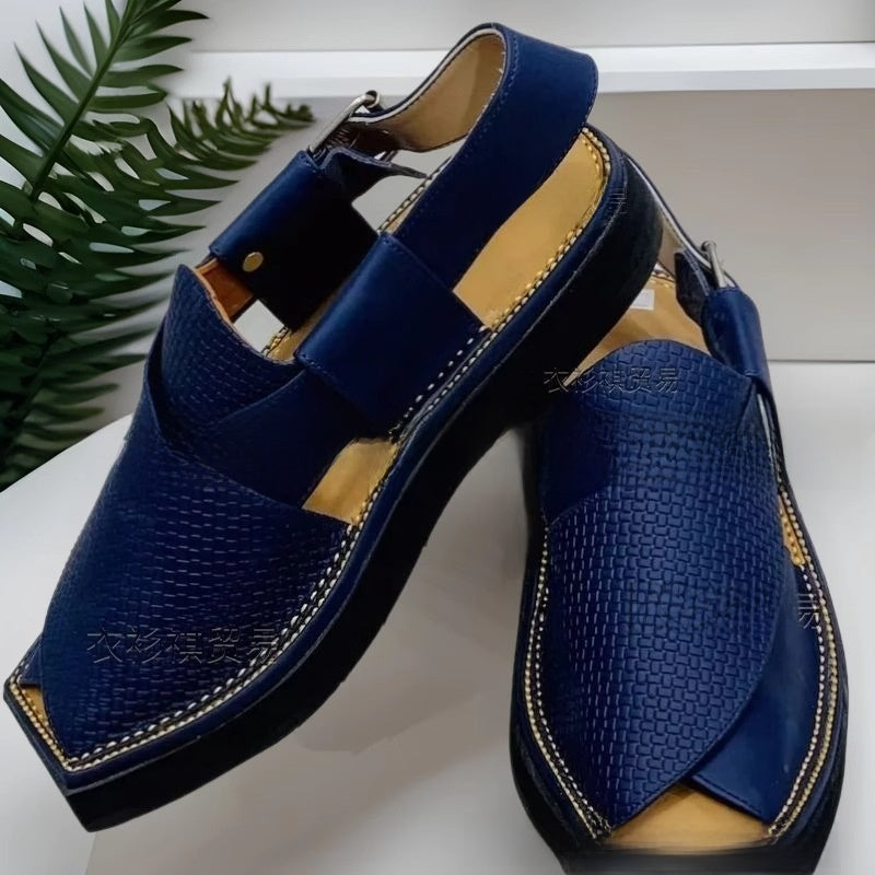 Minimalist Buckle Leather Sandals